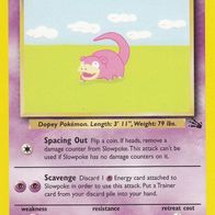 Pokemon Karte englisch 55/62 Slowpoke LV.18 #79 Non Holo Spacing Out Scavenge