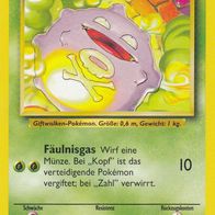 Pokemon Karte 51/102 deutsch Non Holo Smogon Fäulnisgas 1999