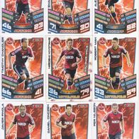 15x 1. FC Nürnberg Topps Match Attax Trading Card 2013