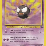 Pokemon Karte 33/62 englisch Non Holo Gastly Lick Energy Conversion 1999