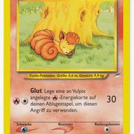 Pokemon Karte 91/105 deutsch Non Holo Vulpix Glut 1999-2000
