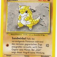 Pokemon Karte 62/102 deutsch Non Holo Sandan Sandwirbel