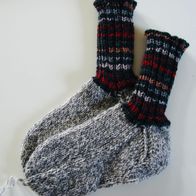 Kindersocken, Socken, handgestrickt, Fußlänge ca. 14,5 cm