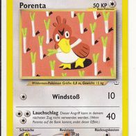 Pokemon Karte 43/64 deutsch Non Holo Porenta Windstoß Lauchschlag 2000