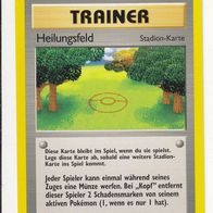 Pokemon Karte 61/64 deutsch Non Holo Trainer Heilungsfeld 1995-2000