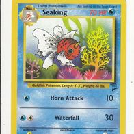 Pokemon Karte 60/130 englisch Non Holo Seaking Horn Attack Waterfall 2000