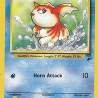 Pokemon Karte 76/130 englisch Non Holo Goldeen Horn Attack 2000