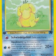 Pokemon Karte 65/82 deutsch 1. Edition Enton Schwindelgefühl Aquaknarre 1999-2000