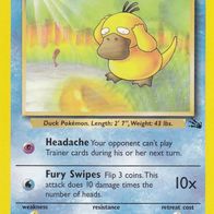 Pokemon Karte 53/62 englisch Non Holo Psyduck Headache Fury Swipes 1999