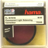 Hama Hoya Filter Fotofilter M49 FL-W Korrekturfilter für Leuchtstoffröhren, 75349