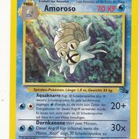 Pokemon Karte 40/62 deutsch Non Holo Amoroso Aquaknarre Dornkanone 2000
