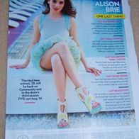 Alison Brie Clipping Article Full Page Mad Men Bericht