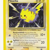 Pokemon Karte 70/111 deutsch Non Holo Pikachu Ruckzuckhieb Agilität 1995-2001