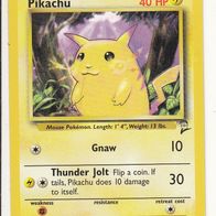 Pokemon Karte 87/130 englisch Non Holo Pikachu Gnaw Thunder Jolt 1999-2000
