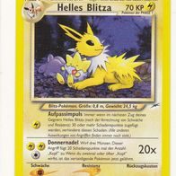 Pokemon Karte 48/105 deutsch Non Holo Helles Blitza Aufpassimpuls Donnernadel 95-2000