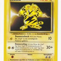 Pokemon Karte 20/102 deutsch Non Holo Elektek Donnerschock Donnerschlag 1999