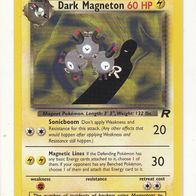 Pokemon Karte 28/82 englisch Non Holo Dark Magneton Sonicboom 1999-2000