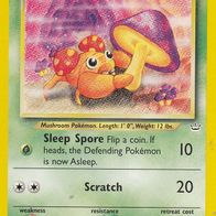Pokemon Karte 47/64 englisch Non Holo Paras Sleep Spore Scratch 1995-2000