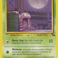 Pokemon Karte 48/82 englisch Non Holo Grimer Nasty Goo Minimize 1999