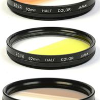 3 Stk Hama Hoya Farb Verlauffilter Halbcolor Filter M62 mit kleinen Fehlern