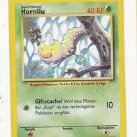 Pokemon Karte 69/102 deutsch Non Holo Hornliu Giftstachel 1999