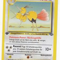 Pokemon Karte 34/64 englisch Edition 1 Non Holo Dodri Raserei Rückzugshilfe 1999-2000