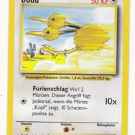 Pokemon Karte 48/102 deutsch Non Holo Dodu Furienschlag 1999
