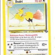 Pokemon Karte 34/64 deutsch Non Holo Dodri Raserei Rückzugshilfe 1999-2000