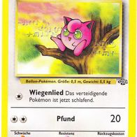 Pokemon Karte 54/64 Pummeluff deutsch Non Holo Wiegenlied Pfund 1999-2000