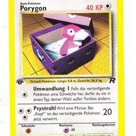 Pokemon Karte 48/82 Porygon deutsch Edition 1 Non Holo Umwandlung Psystrahl 1999-2000