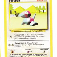 Pokemon Karte 39/10 Porygon deutsch Non Holo Umwandlung 1999