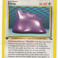 Pokemon Karte 18/62 Ditto deutsch Non Holo Edition 1 Wandler 1999-2000