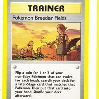 Pokemon Karte 62/64 Trainer englisch Non Holo Pokémon Breeder Fields 1995-2000