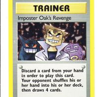 Pokemon Karte 76/82 Trainer englisch Non Holo Imposter Oak´s Revenge 1999-2000