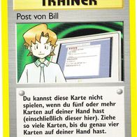 Pokemon Karte 105/105 Edition 1 Trainer deutsch Non Holo Post von Bill 1995-2000