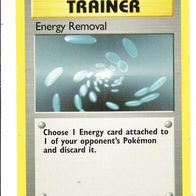 Pokemon Karte 92/102 Trainer englisch Non Holo Energy Removal 1999