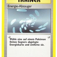Pokemon Karte 92/102 Trainer deutsch Non Holo Energie-Absauger 1999