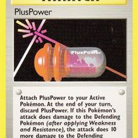 Pokemon Karte 113/130 PlusPower Trainer englisch Non Holo 1999-2000