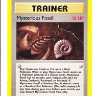 Pokemon Karte 62/62 Mysterious Fossil englisch Non Holo 1999