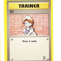 Pokemon Karte 118/130 Bill Trainer englisch Non Holo 1999-2000