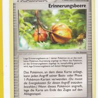 Pokemon Karte 80/100 Erinnerungsbeere Trainer deutsch Non Holo 2006