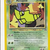 Pokemon Karte 42/75 Metapod englisch Hardon Non Holo 1995-2001