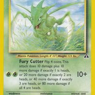 Pokemon Karte 46/75 Scyther englisch Fury Cutter Non Holo 1995-2001