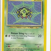 Pokemon Karte 64/75 Spinarak englisch Poison Sting Non Holo 1995-2001