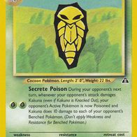 Pokemon Karte 41/75 Kakuna englisch Secret Poison Non Holo 1995-2000