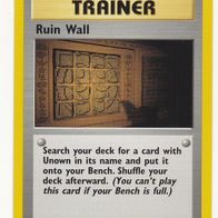Pokemon Karte 74/75 Trainer Ruin Wall englisch Non Holo 1995-2001