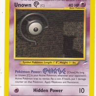 Pokemon Karte 57/105 Unown englisch Hidden Power Non Holo 1995-2000