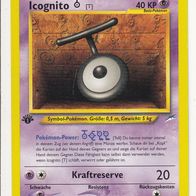 Pokemon Karte 88/105 Edition 1 Icognito deutsch Kraftreserve Non Holo 1995-2000