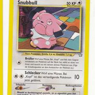 Pokemon Karte 74/111 Snubbull deutsch Brüller Schleker Non Holo 1995-2001