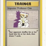 Pokemon Karte 73/102 Trainer Imposter Professor Oak deutsch Non Holo 1999